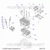 ENGINE, CYLINDER/CULASSE ASM.