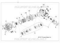 SYSTÈME DE TRANSMISSION, FRONT PONT INTERNALS 1332842