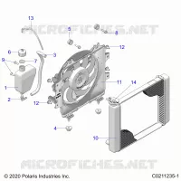 ENGINE, SYSTÃˆME DE REFROIDISSEMENT, RADIATOR, FAN &amp; OVERFLOW BOTTLE