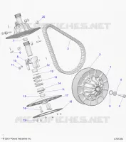 SYSTÃˆME DE TRANSMISSION, SECONDARY CLUTCH