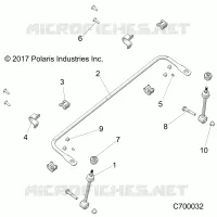 SUSPENSION, FRONT BARRE STABILISATRICE