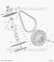 SYSTÃˆME DE TRANSMISSION, SECONDARY CLUTCH