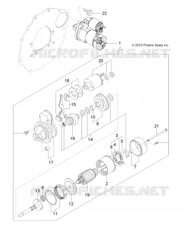 MOTEUR, DEMARREUR