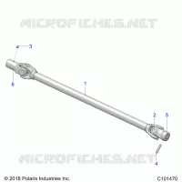 SYSTEME DE TRANSMISSION, PROP SHAFT, FRONT