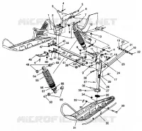SUSPENSION AVANT AND SKI 600 XCR SP 0965677 AND EUROPEAN 600 XCR SP E965677 (4932063206B004)