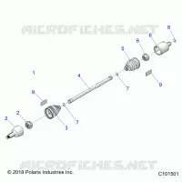 SYSTÃˆME DE TRANSMISSION, DRIVE SHAFT, FRONT
