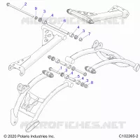 SUSPENSION ARRIERE CONTROL ARM, MOUNTING