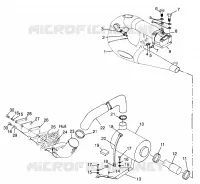 ECHAPPEMENT SL 700 B974071, Intl. SL 700 I974071, SL 700 Deluxe B974072 (4940874087B007)