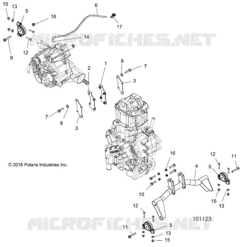 ENGINE, ENGINE AND SUPPORT TRANSMISSION