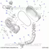 SYSTÃˆME DE TRANSMISSION, CLUTCH COVER AND DUCTING