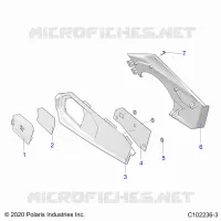 CLOSE OFF PANEL and ACCESS PANEL