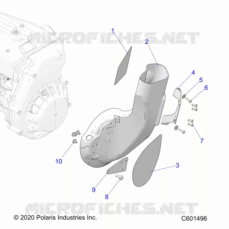 MOTEUR, AIR DUCT, INLET