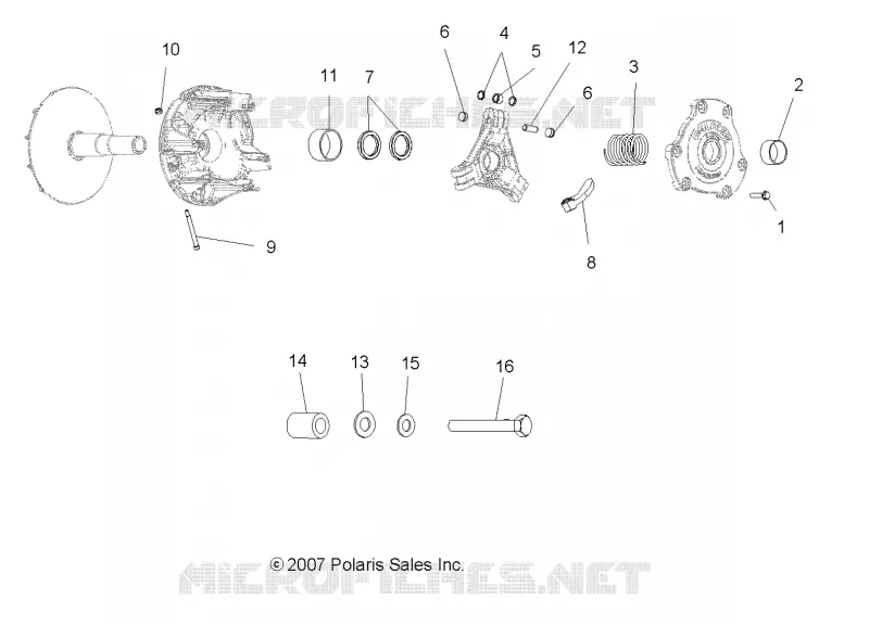 SYSTÈME DE TRANSMISSION, PRIMARY CLUTCH