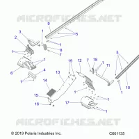 CHASSIS, PROTECTION D'EMBRAYAGE, FOOTRESTS, TUNNEL GRIPS