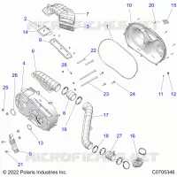 SYSTÃˆME DE TRANSMISSION, CLUTCH COVER AND DUCTING