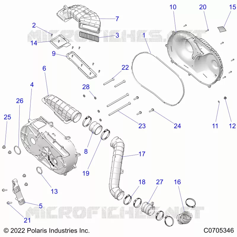 SYSTÃˆME DE TRANSMISSION, CLUTCH COVER AND DUCTING