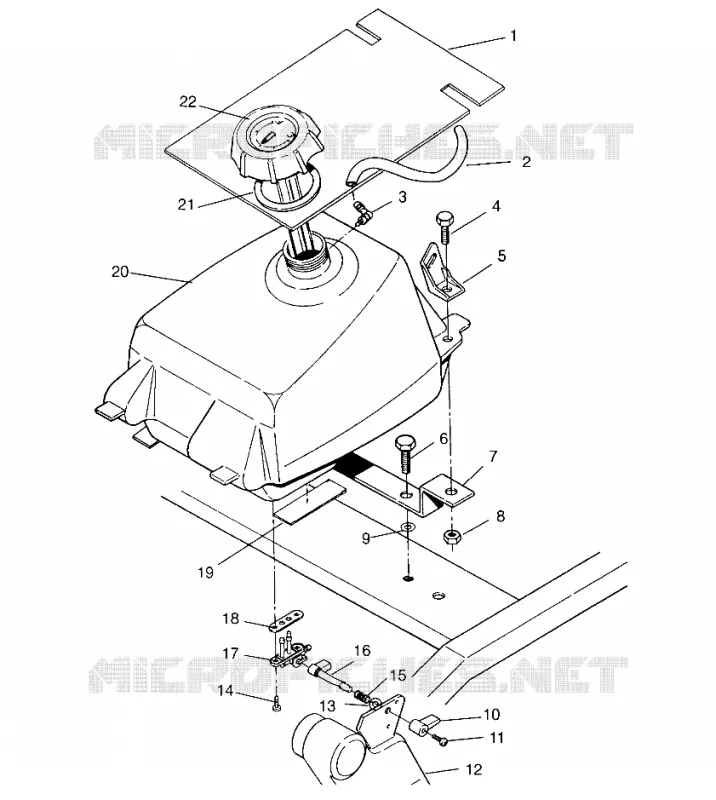 RESERVOIR A CARBURANT Sportsman 4x4 W958040 (4930403040A013)