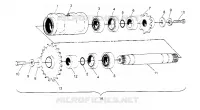TENDEUR CENTRAL ASSEMBLY  XPLORER 4X4 W959140 (4930223022C001)
