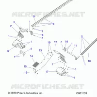CHASSIS, PROTECTION D'EMBRAYAGE, FOOTRESTS, TUNNEL GRIPS