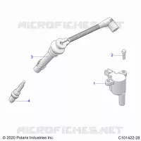 ELECTRICITE, IGNITION COIL, WIRE AND SPARK PLUG