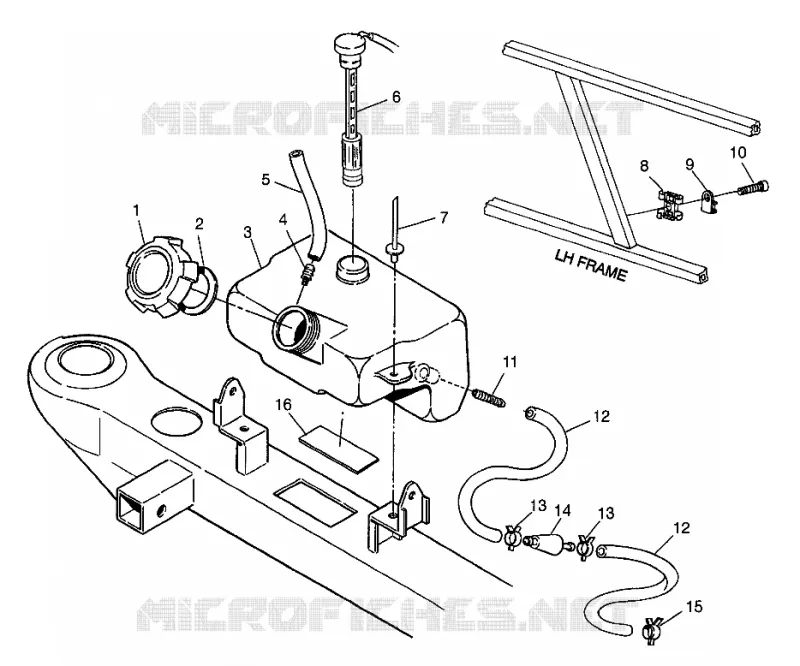 RESERVOIR D'HUILE BIG BOSS 6X6 400L W97AE38A (4940814081A014)