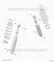 SUSPENSION ARRIERE SHOCK AND MOUNTING
