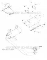 ENGINE, ECHAPPEMENT SHIELDS