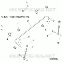 SUSPENSION, FRONT BARRE STABILISATRICE- R21RRK99A9/AP/AW/B9/BP/BW (C700032)