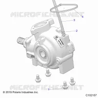 SYSTÃˆME DE TRANSMISSION, FRONT GEARCASE, MOUNTING