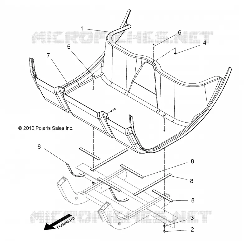 PANNEAUX DE PLANCHER, 2 PASSENGER
