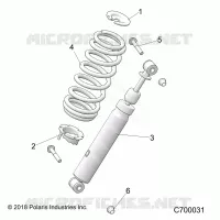 SUSPENSION, AMORTISSEUR AVANT MOUNTING