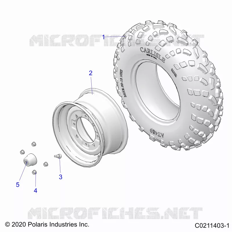ROUES, FRONT TIRE