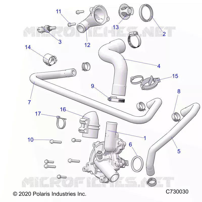 MOTEUR, WATERPUMP AND BYPASS