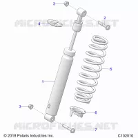 SUSPENSION, AMORTISSEUR ARRIERE
