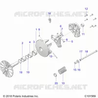 SYSTÃˆME DE TRANSMISSION, PRIMARY CLUTCH