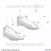 BODY, ECHAPPEMENT COVER SHIELD