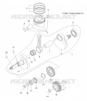 MOTEUR, VILEBREQUIN AND PISTON
