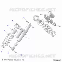 SUSPENSION, REAR SUPPORT AMORTISSEUR 