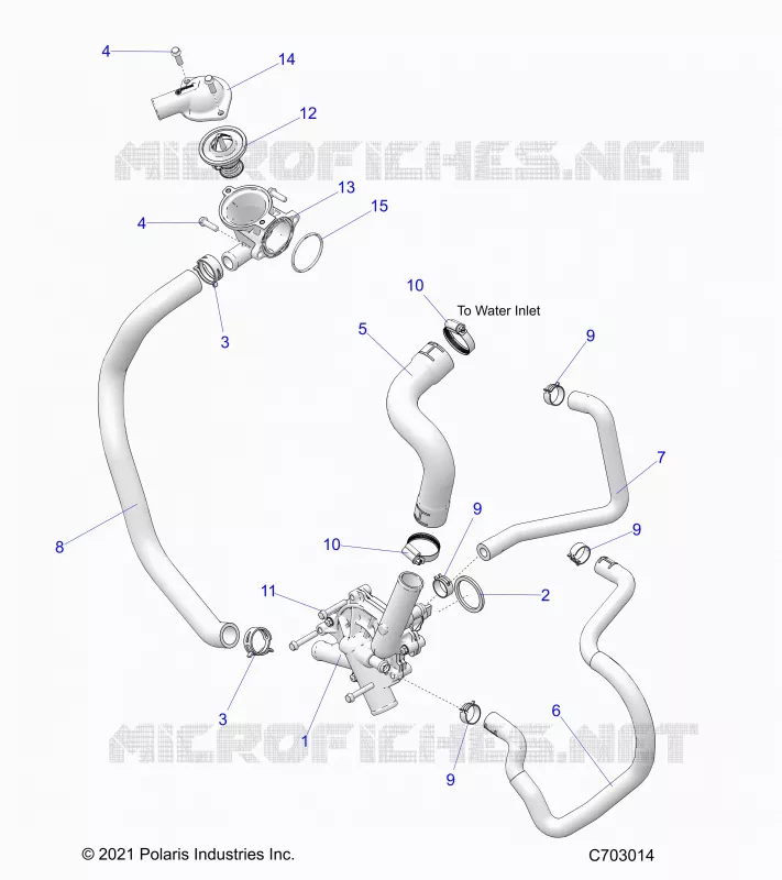 MOTEUR, WATERPUMP AND BYPASS