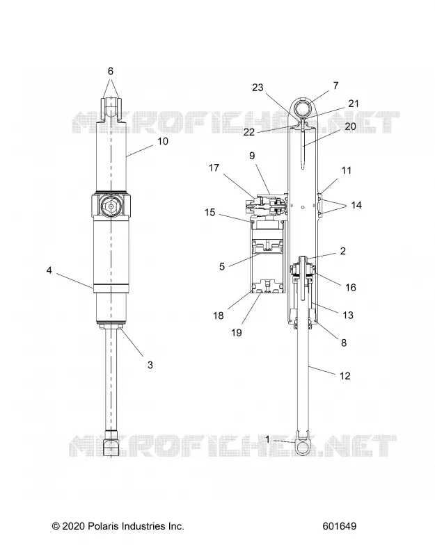 SUSPENSION, AMORTISSEUR ARRIERE TRACK
