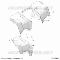CARROSSERIE ARRIERE RACK AND BOX SIDE RAILS