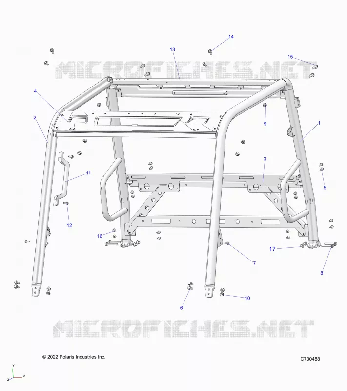 CHASSIS, CAB CADRE