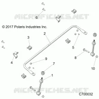 SUSPENSION, FRONT BARRE STABILISATRICE