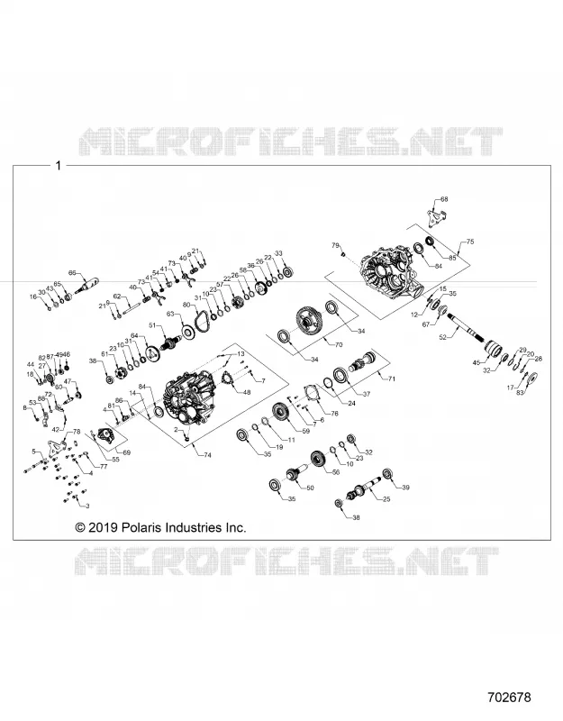 SYSTÃˆME DE TRANSMISSION, MAIN GEARCASE INTERNALS