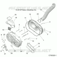 DRIVE TRAIN, COUVERCLE D'EMBRAYAGE AND DUCTING