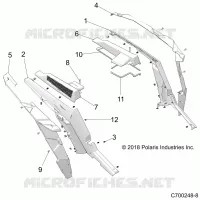 CARROSSERIE ARRIERE FENDERS AND BEZELS- Z21N4M99AG (C700248-8)