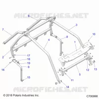 CHASSIS, CAB CADRE -Z23NAE99A/99B (C700998)
