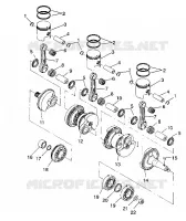 VILEBREQUIN ET PISTON SL 650 / B934058 (4924732473023A)