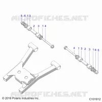 SUSPENSION ARRIERE A-ARM MOUNTING AND BUSHINGS