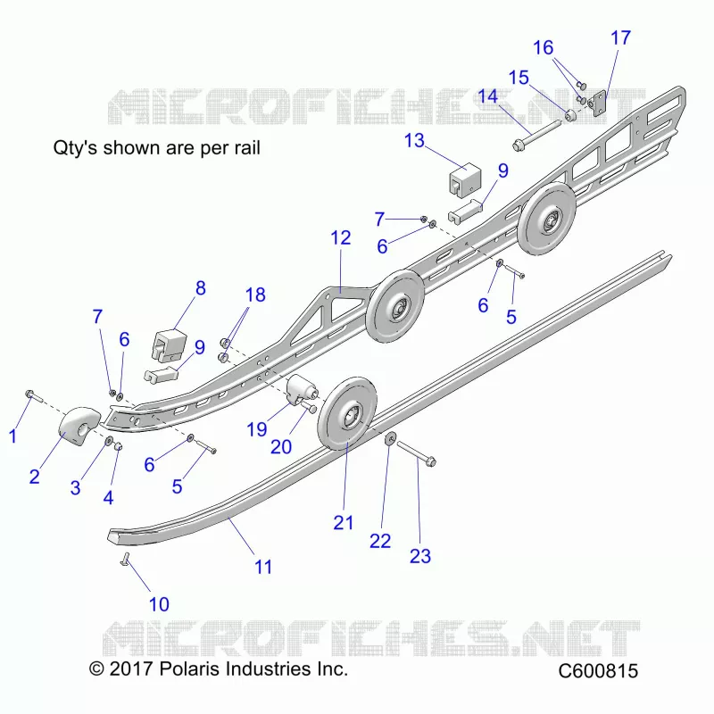 SUSPENSION, RAIL, LH/RH